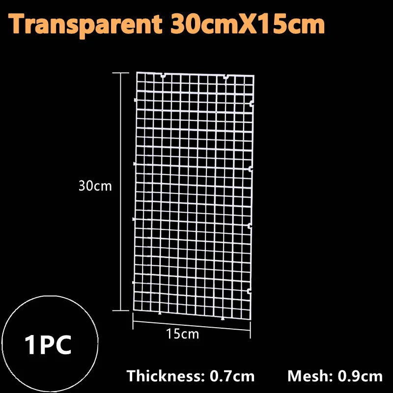 1PC Isolation Board Grid Aquarium Fish Tank Accessory Undergravel Bottom Plate Tray Multi Function Seperator Divider Board Net