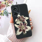 Case For Motorola Edge 50 Fusion Cover XT2429-1 Popular Flower Soft Black Silicone Phone Cases For Motorola G96 5G MotoG96 Funda