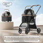 Pet Stroller Lightweight Foldable Portable Detachable Carrier Small Dogs Cats Walking Cart Dog Stroller Pettroller Dog Trolley