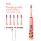 Kids Sonic Electric Toothbrush Rechargeable Smart Timer Colorful Cartoon Teeth Whitening Portable USB Charging  Tooth Brush