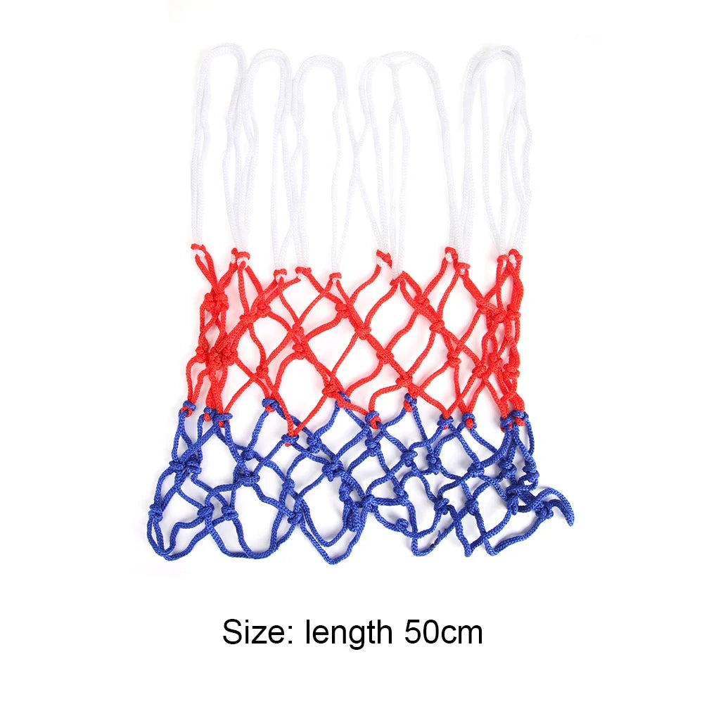 1-5PCS Basketball Net All-Weather Basketball Net Tri-Color Basketball Hoop Net Powered Basketball Hoop Basket Rim Net 농구골대