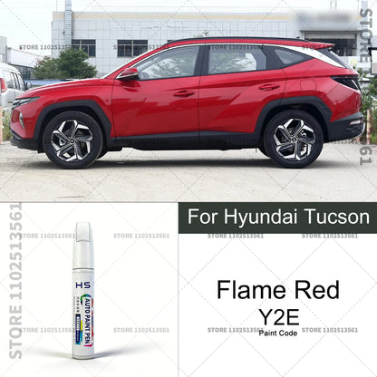 Car Paint Repair Pen Touch Up Scratch Remover DIY Auto Accessories For 2004-2025 Hyundai Tucson White Brown Black E9 BN Blue BU
