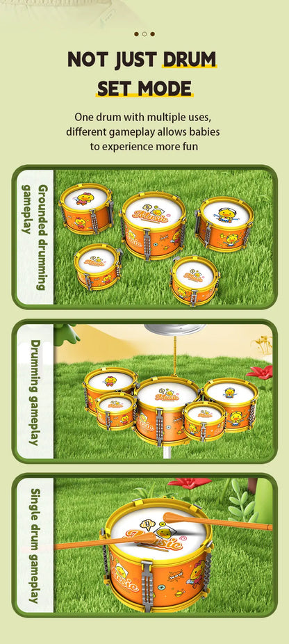 Drums, Jazz Drums, Music Enlightenment for Children and Babies, Toys, Imitation Musical Instruments, Beginners Practicing Music
