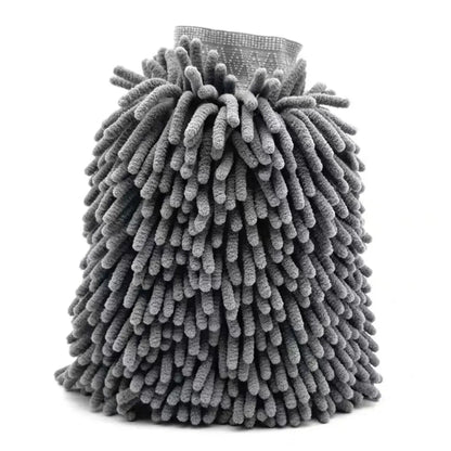 Microfiber Car Wash Mitt Double Sided Chenille Auto Gloves Ultra Absorbent Sponge Scratch Free Cleaning Towel Soft Detailing Mitten