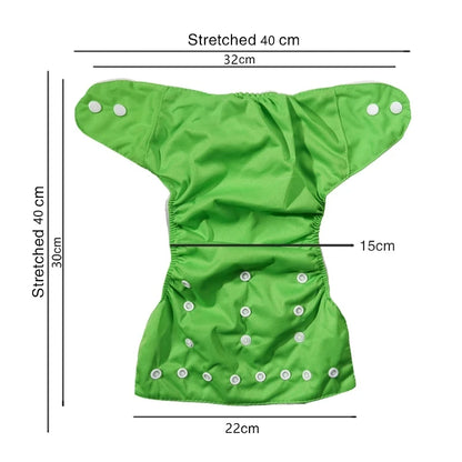 Baby Diapers Washable Reusable Nappies Grid Eco Friendly Cotton Baby Cloth Training Pant Cloth Diaper Adjustable Baby Fraldas