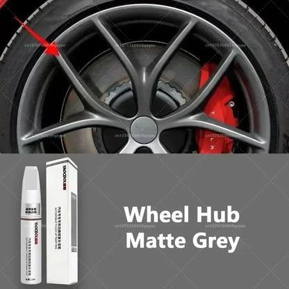 Suitable for Tesla Model 3 Y X S Automotive Paint Repair Pen Pearl White Clearcoat Pen Paint Repair Set Wheel Hub Silver