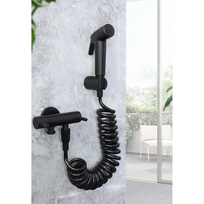 Bidet Toilet Sprayer Set Spray Water Bathroom Handheld Bidet Sprayer Toilet Shower Double Outlet Angle Valve Toilet Accessories