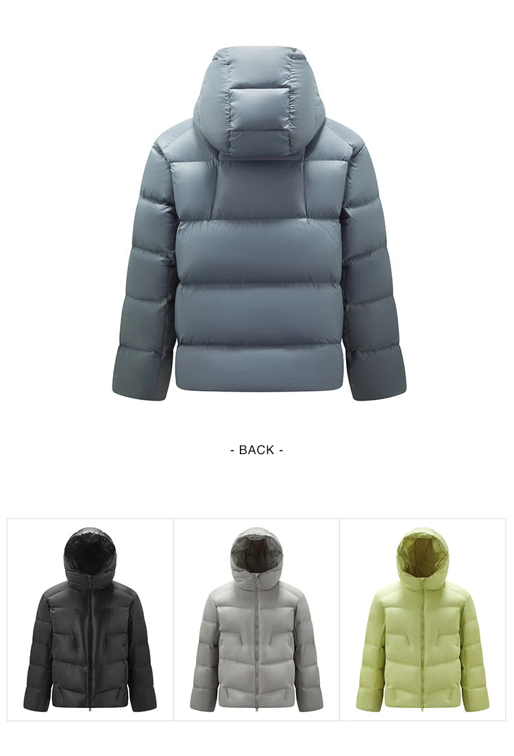 Semir Down Jacket Men Loose Hooded Puffer Three-Resistant Outerwear Heat-Generating Anti-Static 2026 New Winter Men's Wear