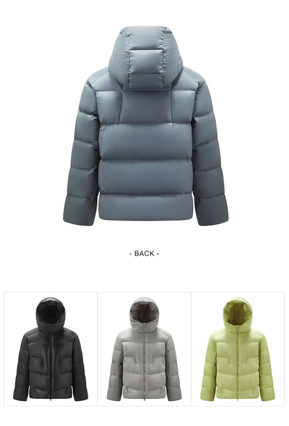 Semir Down Jacket Men Loose Hooded Puffer Three-Resistant Outerwear Heat-Generating Anti-Static 2026 New Winter Men's Wear