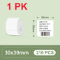 30/40mm Width Thermal Label Paper Roll White Self-adhesive Sticker Waterproof Barcode Food Price DIY Tag For Printer M220 P50