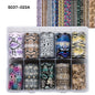 10 Patterns New Metal Nail Foils for Transfer Paper Stickers Floral Chameleon Nails Wraps DIY Water Marble Nail Art Decorations