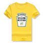 Red Ketchup Yellow Mustard DIY Costume Matching Couples Groups Halloween T-Shirt Gifts Lazy Easy Condiments Costumes Couple Tops