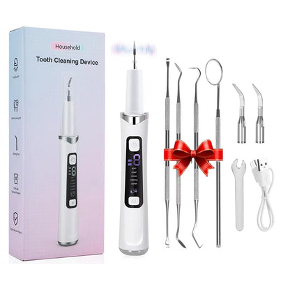 Dental Scaler For Teeth Tartar Remover Electric Teeth Cleaner Tooth Calculus Plaque Remover LED Ultrasonic Dental Stone Removal