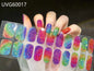 20/22Tips UV Semi cured Gel Nail Stickers Waterproof Long Lasting Full Gel Nail Wraps Press On Nail Decal DIY Manicure