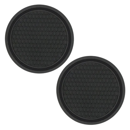 2Pcs Car Bling Rhinestone Cup Holder Drink Pad Interior Decoration Anti-slip Mat Round Durable Coaster Heat Resi Car Accessories