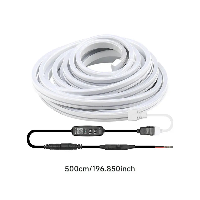 RGB 5M Car Rear Trunk Brighten LED Strip Multifunctional for Waterproof Flexible Light APP Control Connector Plug & Play 12V
