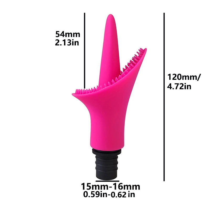 Massage Gun Replacement Head, Lotus Shape, Tongue Shape, Silicone Massager, Fascia Gun Replacement Parts, Silicone Massage Head