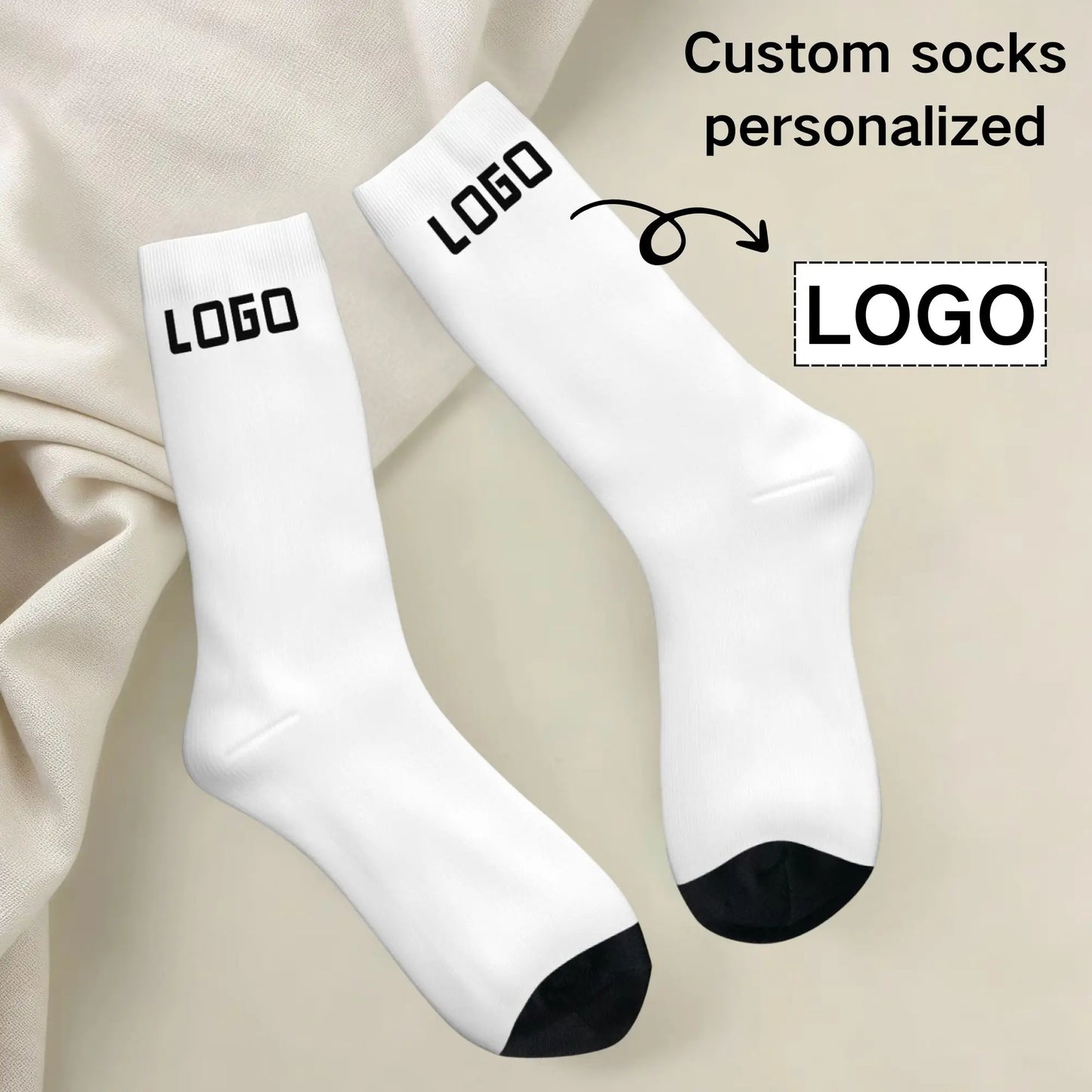 Custom Face logo Socks Personalized Socks with text  Photo Custom Comfortable and warm Socks Gift for Friends birthday