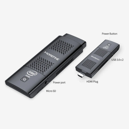 MOREFINE M1K Intel N5000 Pocket PC Win 11 LPDDR4 8GB 128GB/256GB SSD WIFI5 BT4.2 Intel UHD Graphics 4K HD Display Mini PC Stick