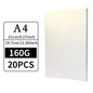 A4 20/50Pcs Double Sided Ice White Pearl Paper 120/160/200/250/300G Thick Paper Laser Printing For Making Business Invitation