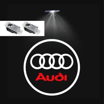 2pcs Car Door Welcome Lights Projector Ghost Shadow Lamp for Audi A1 A3 8P 8V A4 A5 A6 A7 A8 Q3 Q5 Q7 Q8 Sline TT Logo