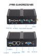 BEBEPC Fanless Industrial Mini PC with Intel Celeron J6412 J1900 Support Linux Computer with 2xRS232/485 2xGbE LAN Win10 Ready