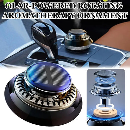 Solar Car Aromatherapy Essential Oil Levitation Automatic Rotation Fragrance Ornament Air Freshener Car Interior Decorations