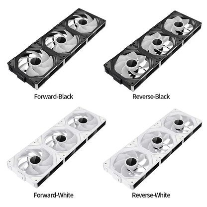 Teucer JM-1 PC Case Fan Mirror Cycle ARGB Light 120mm 3in1 800-2000rpm 12v/4Pin PWM Low noise Chassis Water Cooling Ventilador