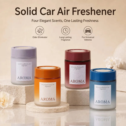 Solid Car Air Fresheners For Universal Vehicles Odor Eliminator Long Lasting Fragrance Interior Aroma Gel Auto Accessories Decor