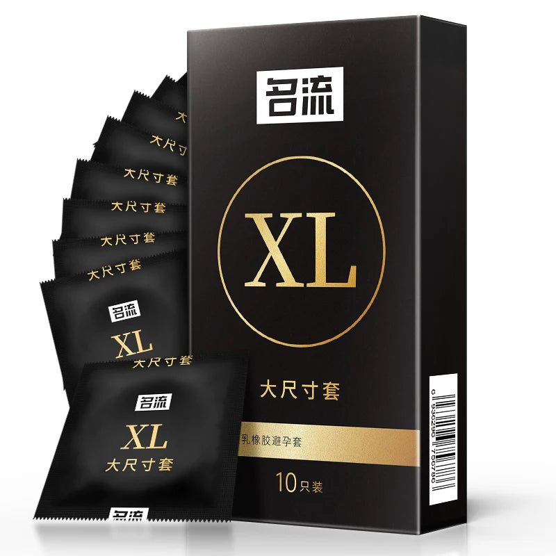 10pcs 65mm XXL Condoms Adults Toys For Men Long Sex Delay Ejaculation Super Thin Condoms G Spot Stimulation Penis Sleeve SexShop