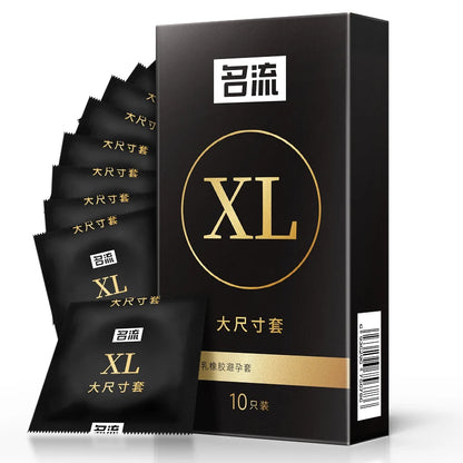 10pcs 65mm XXL Condoms Adults Toys For Men Long Sex Delay Ejaculation Super Thin Condoms G Spot Stimulation Penis Sleeve SexShop