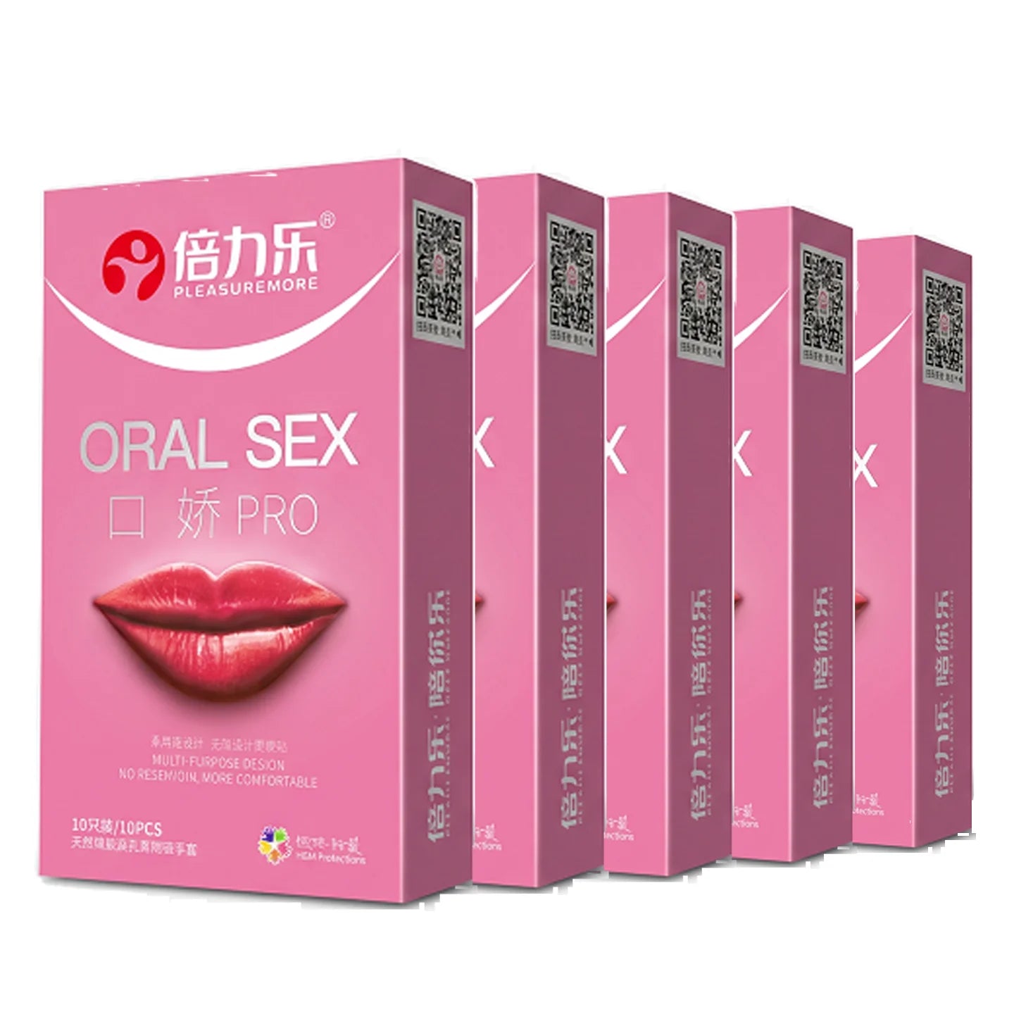 Oral PRO MultiPurpose Condoms No Reservoir Ultra Thin Front Internal Dotted Natural Latex 10pcs-50pcs Men ExtraSensation Beilile