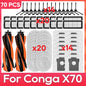 Fit For ( Conga X70 / Deerma X80 ) Replacement Parts Accessories Main Side Brush HEPA Filter Mop Pad Dust Bag