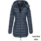Winter Korean New Women's Cotton Padded Clothes Women's Medium Long Slim Cotton Padded Jacket Warm Down Cotton Padded Jacket