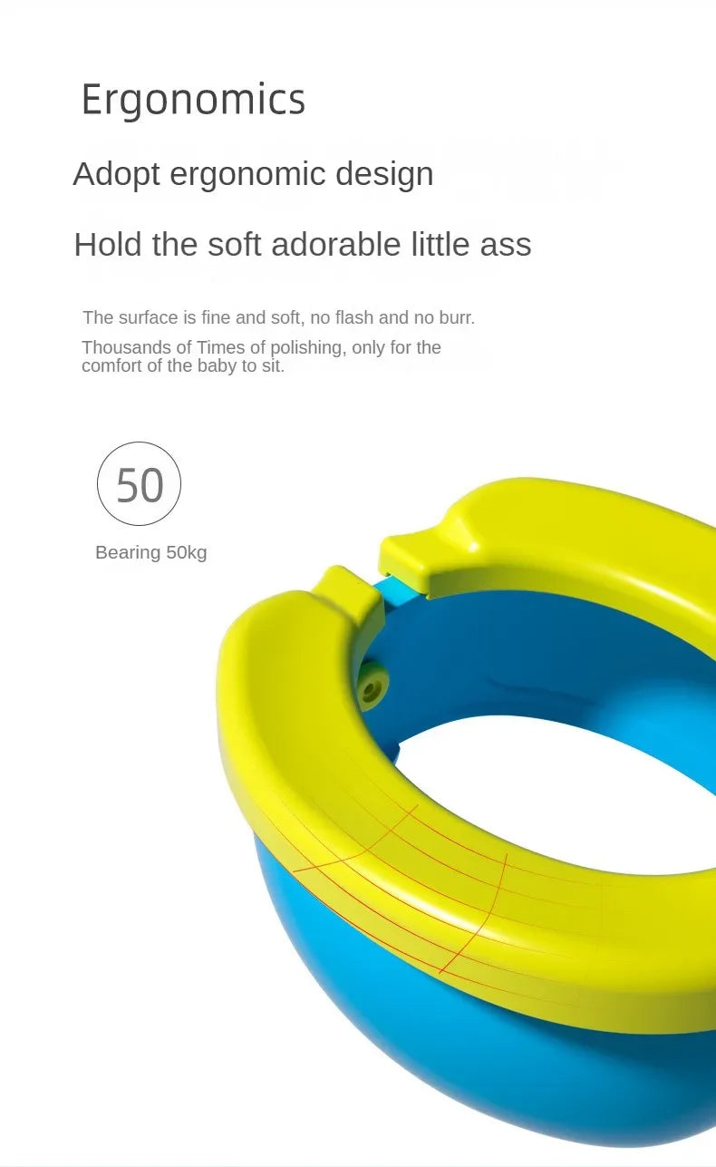 Children's Foldable Potty Training Seat Easy To Clean Toilet Seat Boys and Girls Birthday Gift Portable Travel Baby Potty