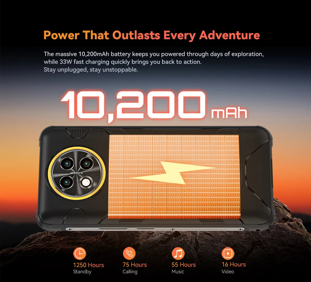 [Shipping From Poland] Cubot KingKong ACE 5 Android 16  10200mAh Rugged Smartphone 20GB(8+12) RAM 256GB ROM 6.745" 120Hz NFC