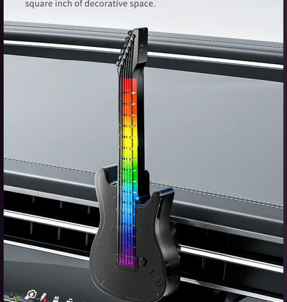 1PC Car Air Conditioner Vent Guitar Aromatherapy Atmosphere Light Perfume Fragrance Decorative Music Pickup Lamp Car Accessories