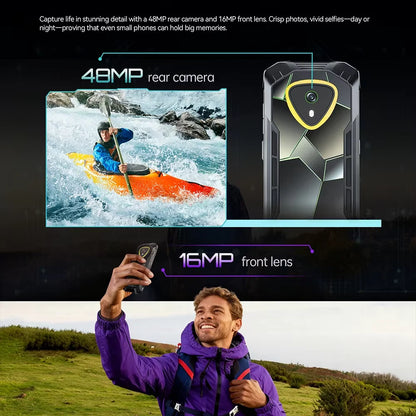 [Ship From Poland] Cubot KingKong Mini 4 6GB+128GB Mini Rugged Smartphone 4.7-Inch 90Hz Display 4700mAh  NFC 48MP Android 15