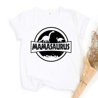 Family Matching Outfits Dinosaur Print Family Clothes Daddy Mommy Son Daughter Shirt Baby Bodysuit Family Look Tee Family Shirts
