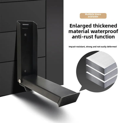 Stainless steel foot-mounted door arrester automatic door arrester safety windproof anti-slip card magnetic suction door clip