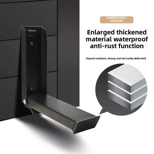 Stainless steel foot-mounted door arrester automatic door arrester safety windproof anti-slip card magnetic suction door clip