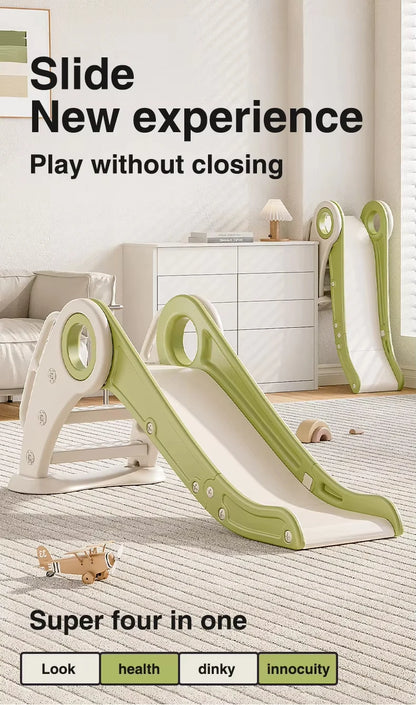Foldable Kids Slide for Home Indoor Playground HDPE Plastic Foldable Multifunctional Slide for Toddlers School Garden