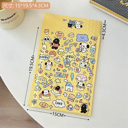 10pcs/Jelly Dog Cute Express Waterproof Packaging Bag, Shockproof Bubble Bag