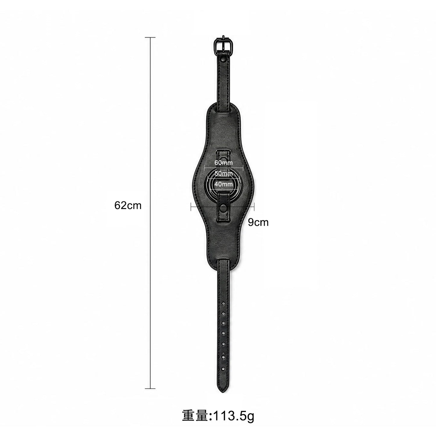 Sex toy SM leather with three-ring strap adjustable unisex private toy female penis