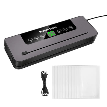 6 in 1 Vacuum Sealer Machine, 6 Modes Multi-Functional Food Vacuum Sealer with 10PCs Vacuum Bags, 30cm Longer Seal Food Sealer Built-In Cutter, Keep Meat Vegetables Snacks Fruits Grains Fresh