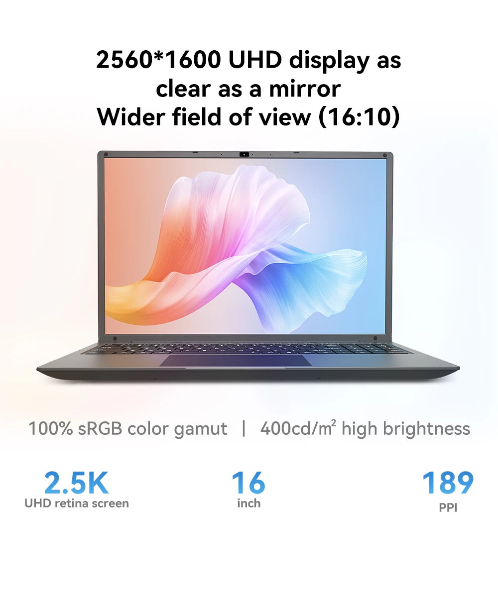 Adreamer 16 Inch Laptop LeoBook16S 2560*1600 IPS 60Hz CPU Intel Core i5-1240P 16GB RAM SSD 1TB 16" Business Desktop Laptop