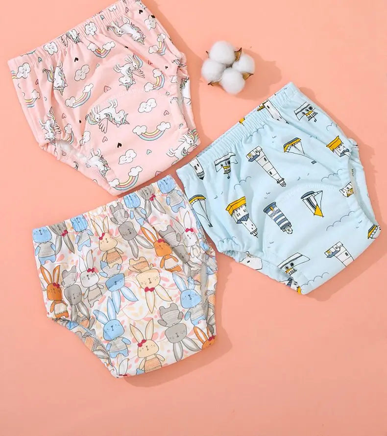 Reusable Elinfant Ecological Baby Diaper Training Pants Waterproof Washable Cotton Cleanliness Learning Panties Breathable Cloth