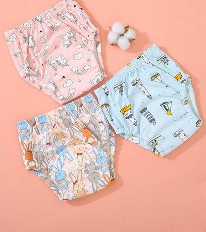 Reusable Elinfant Ecological Baby Diaper Training Pants Waterproof Washable Cotton Cleanliness Learning Panties Breathable Cloth
