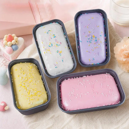 Sticky Box Cake Squishy Toy Slow Rising Squeeze Toy Butter Ice Cream Box Squishy Fidget Toy Anti Stress Release Hand Relax Gift
