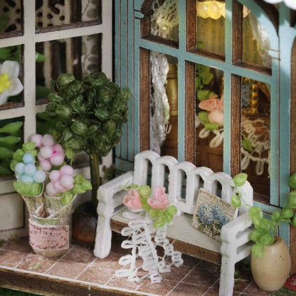 Mini Doll House DIY Small House 3D Puzzle Assembly Building Model Toys Home Bedroom Decoration With Furniture LED Lights Gifts